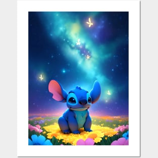 Stitch Flowerland Posters and Art